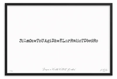 Imagine a World Without Borders - Limited Edition Print