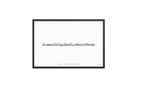 Imagine a World Without Borders - Limited Edition Print