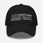 Bitcoin & Black America Retro Hat