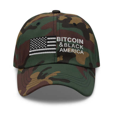 Bitcoin & Black America Retro Hat