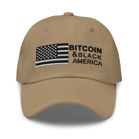 Bitcoin & Black America Retro Hat