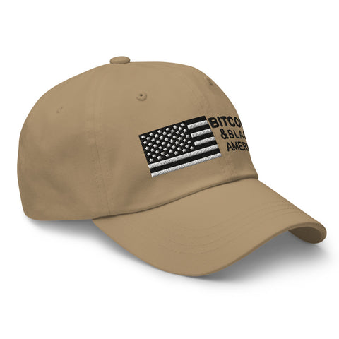 Bitcoin & Black America Retro Hat