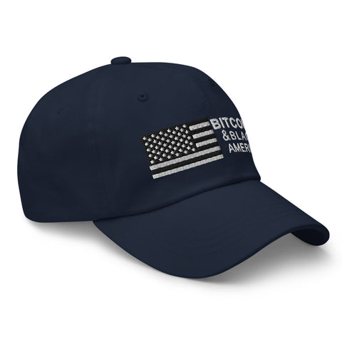 Bitcoin & Black America Retro Hat