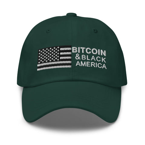 Bitcoin & Black America Retro Hat