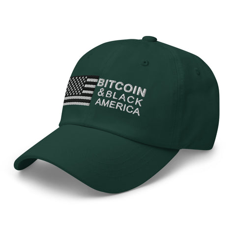 Bitcoin & Black America Retro Hat