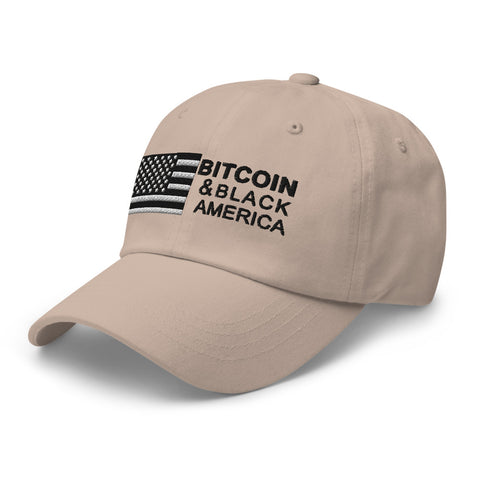 Bitcoin & Black America Retro Hat