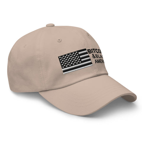 Bitcoin & Black America Retro Hat