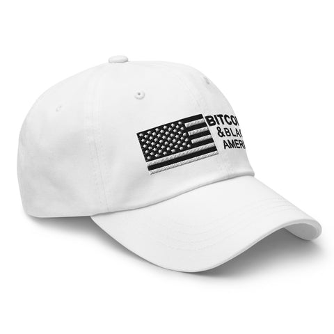 Bitcoin & Black America Retro Hat