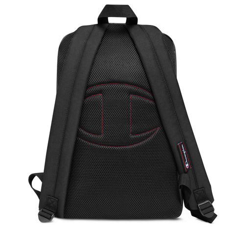Bitcoin Embroidered Champion Backpack