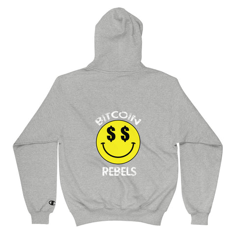 Bitcoin Rebels $$ Champion Hoodie Mens