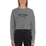 Bitcoin Classic Crop Womens Sweatshirt