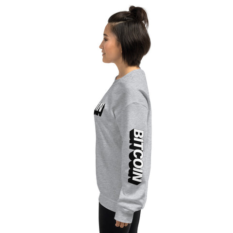 "The Mighty Bitcoin" Womens Sweatshirt