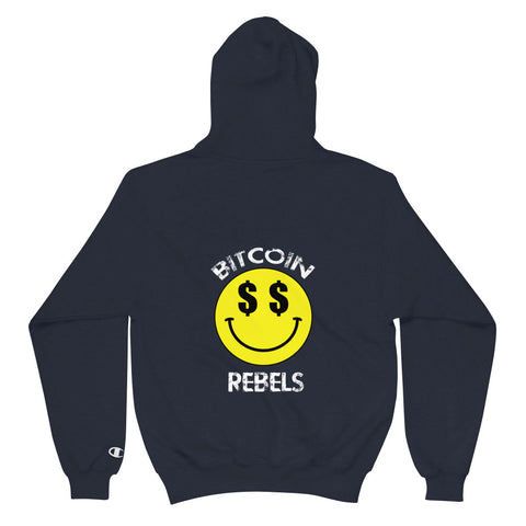 Bitcoin Rebels $$ Champion Hoodie Mens