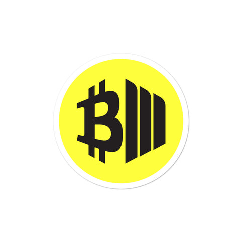 BTCMVMNT [Yellow] Sticker