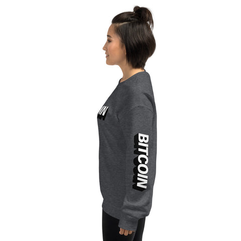 "The Mighty Bitcoin" Womens Sweatshirt