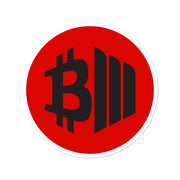 BTCMVMNT [Red Dark] Sticker