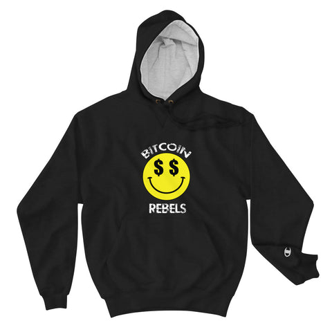 Bitcoin Rebels $$ Champion Hoodie Mens